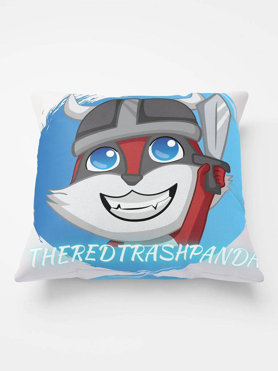 Red Trash Panda Raid Emote Pillow product image (1)