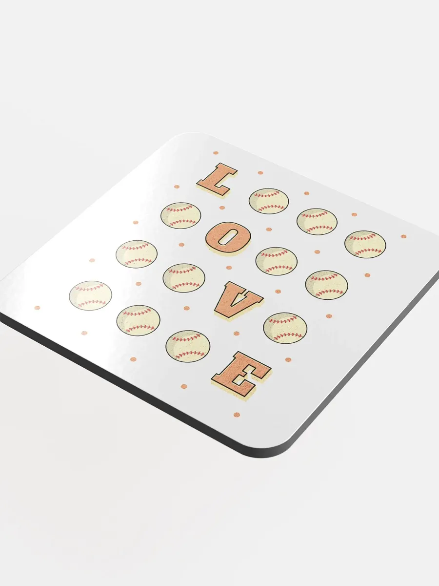 Love Baseball Square Game Coasters product image (4)