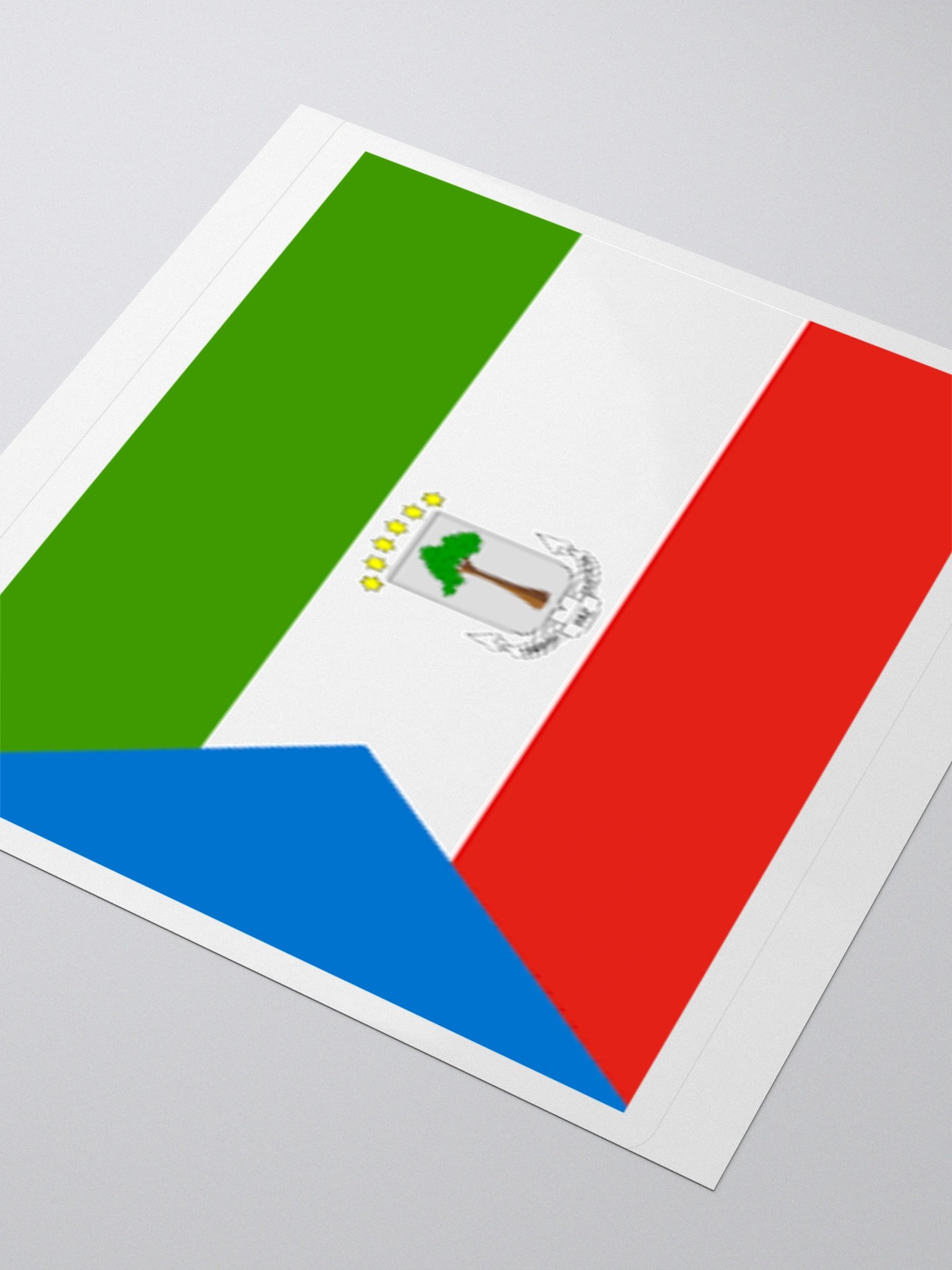 Equatorial Guinea Flag Sticker | Coat of Arms Design | Durable Vinyl | 3 Sizes product image (8)