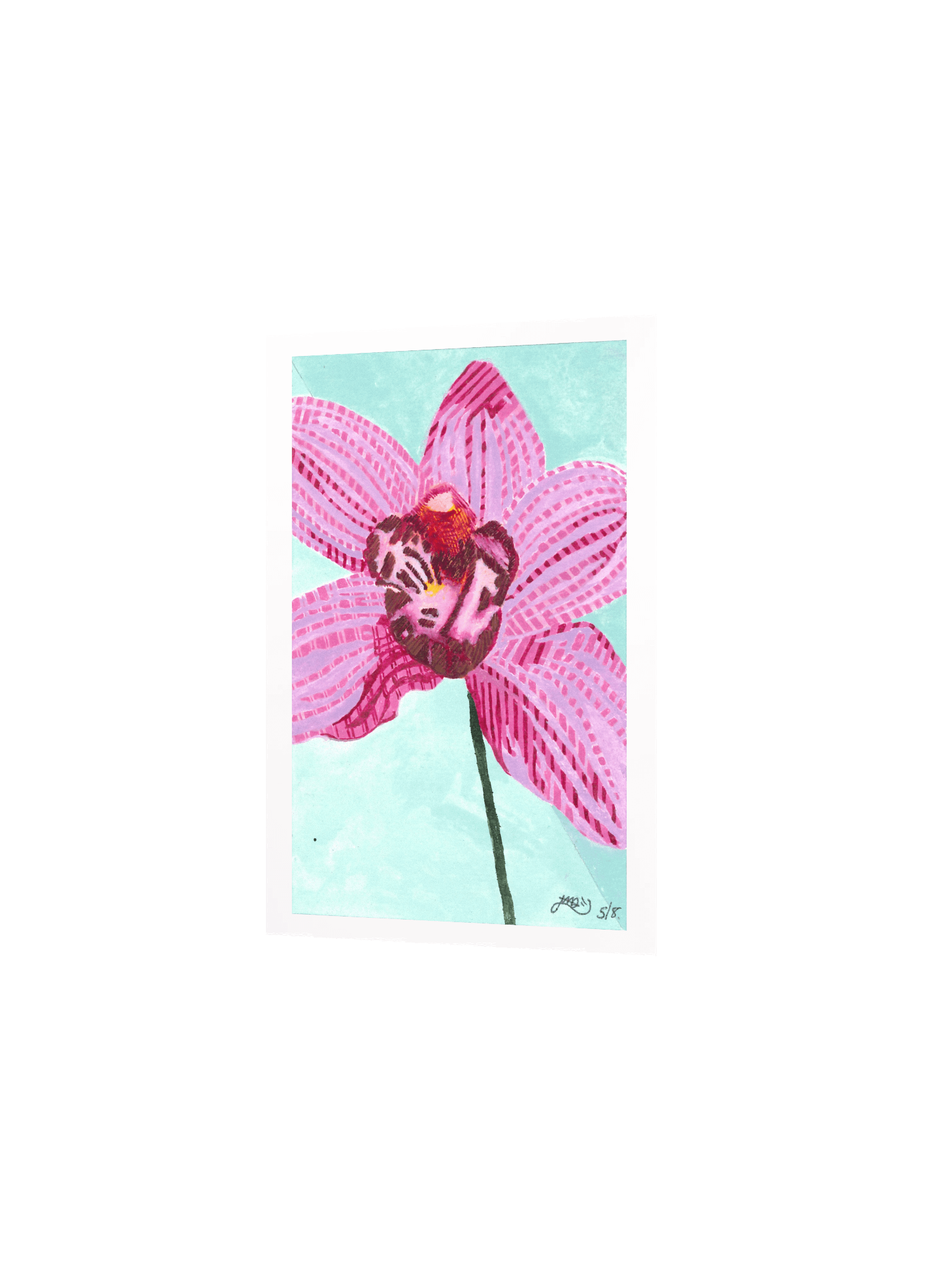Memory Orchid ( 5"x7" Poster/Matt) product image (2)