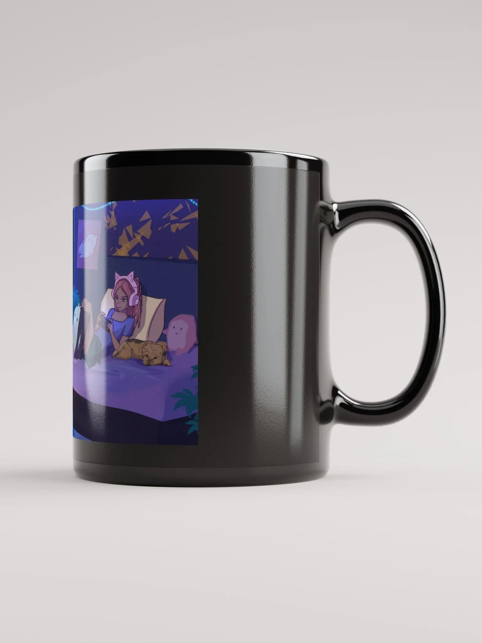 Mykah starting soon screen black mug product image (1)