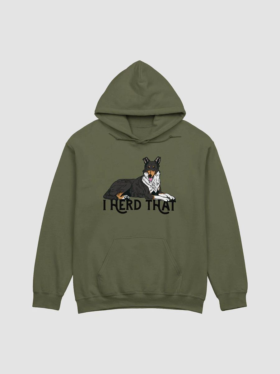 I Herd That Hooded Sweatshirt of a Smooth Collie (Tricolor) | Funny Hoodie for Herding Dog Paw-rents product image (13)
