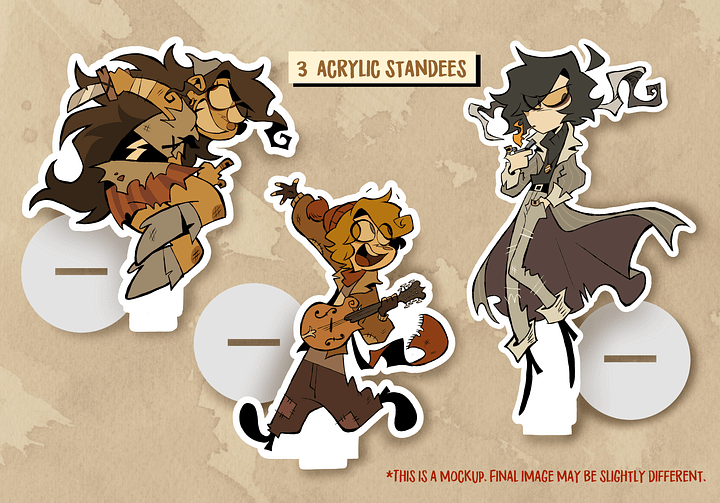 Ramshackle Trio Acrylic Standee Set product image (1)