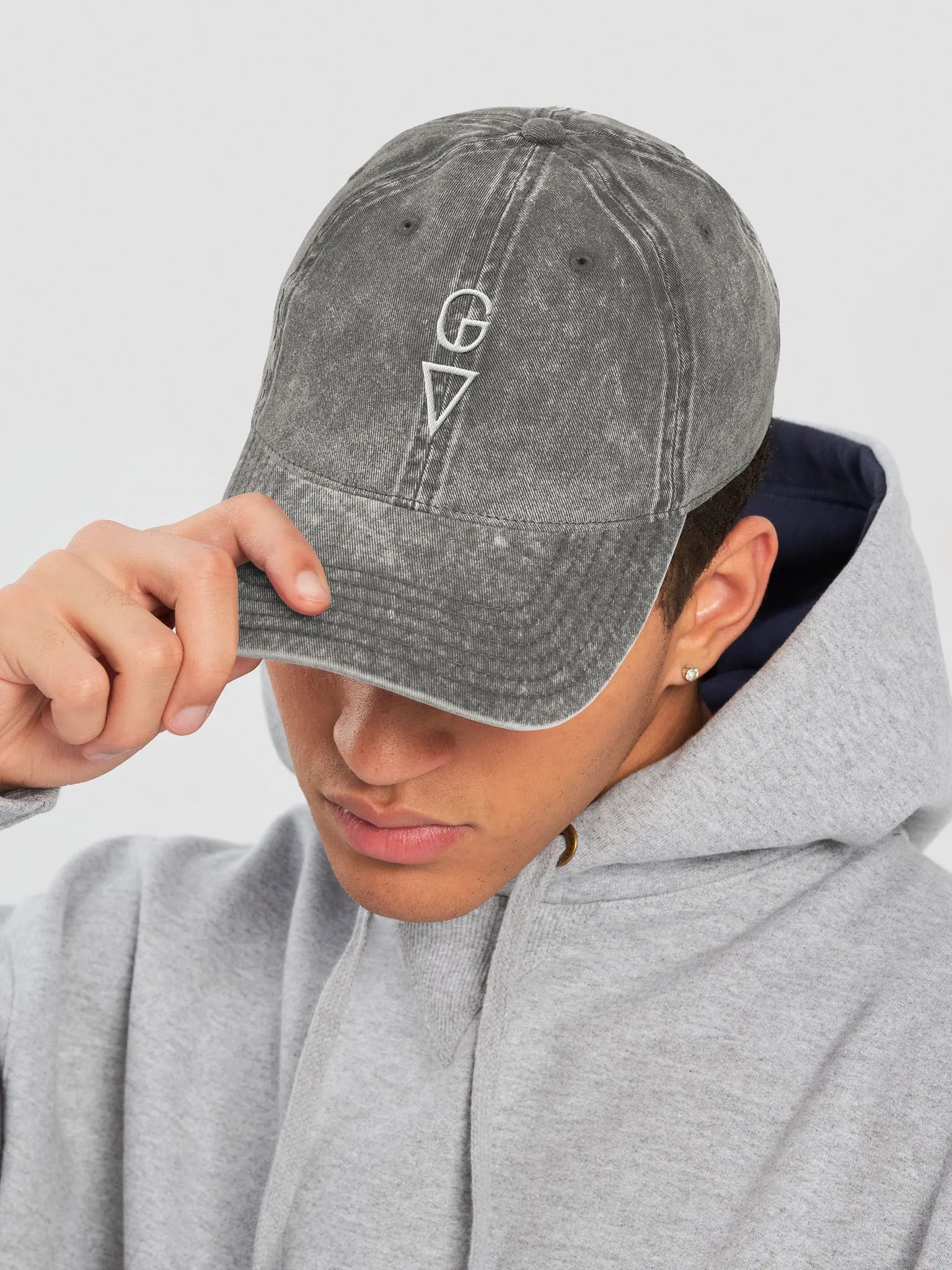 Embroidered Good Vibes (GV) Vintage Wash Dad Hat product image (14)