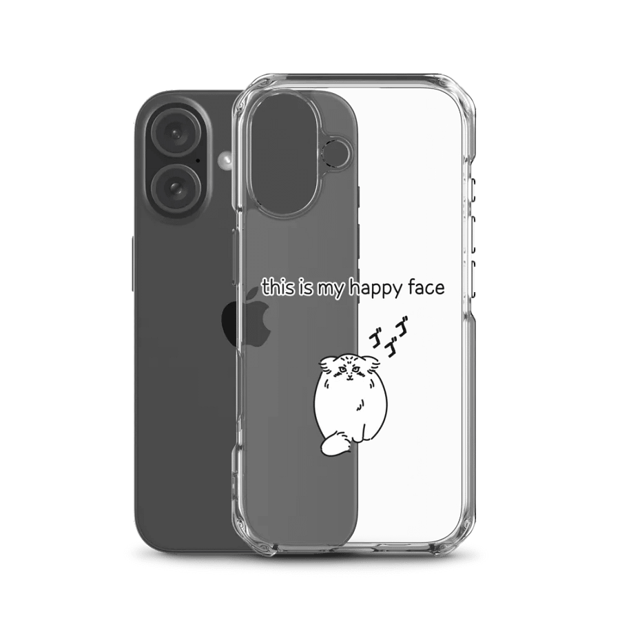 This Is My Happy Face - Clear iPhone Case product image (50)