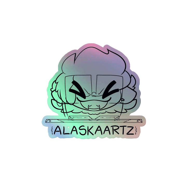 Cyber Alaska Logo holographic sticker product image (2)