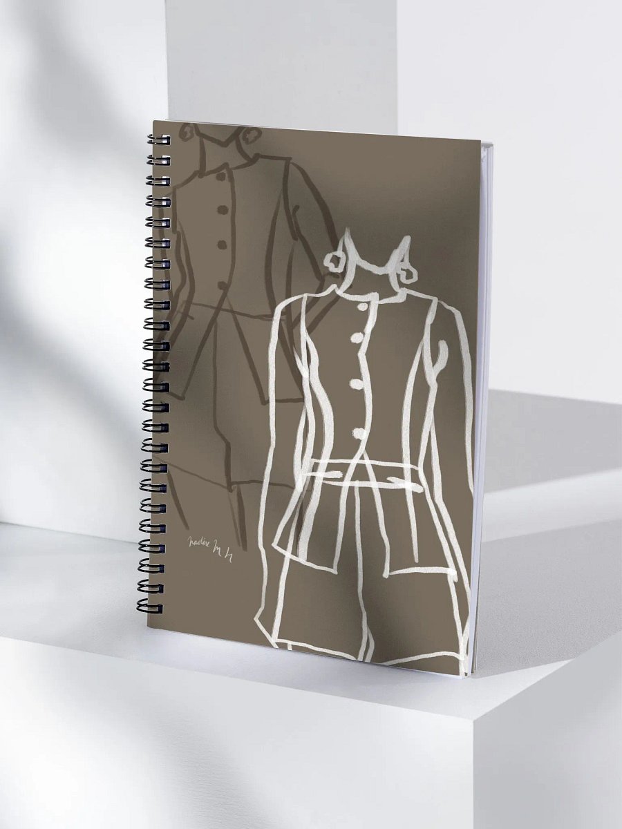 Minimalist Fashion Sketch Spiral Notebook product image (4)