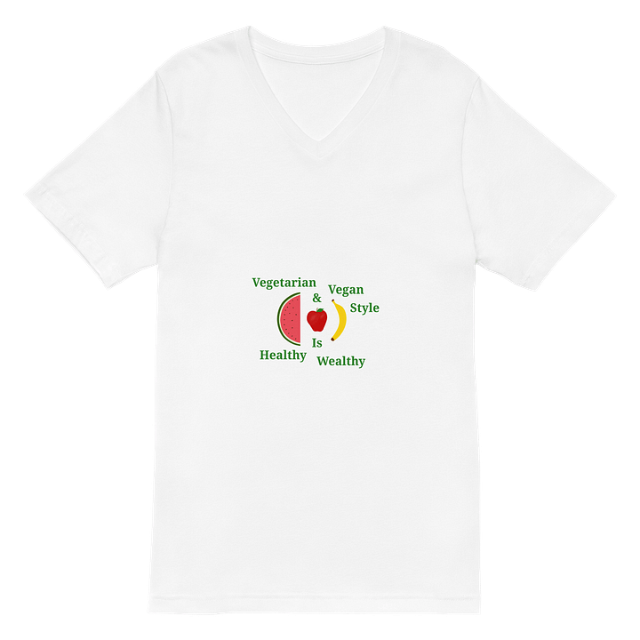 Fruity Vegan Vibes V-Neck Tee product image (2)