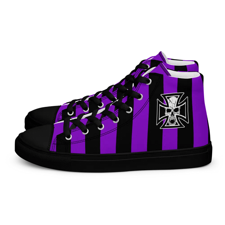 Maltese cross and skull womens high tops product image (1)