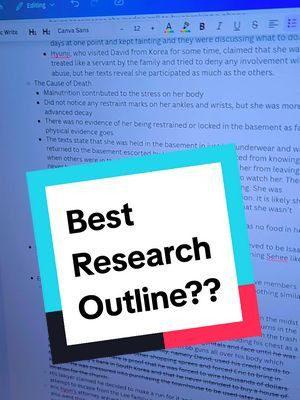 how do you organize this even better? #truecrime #research #canva #writing 