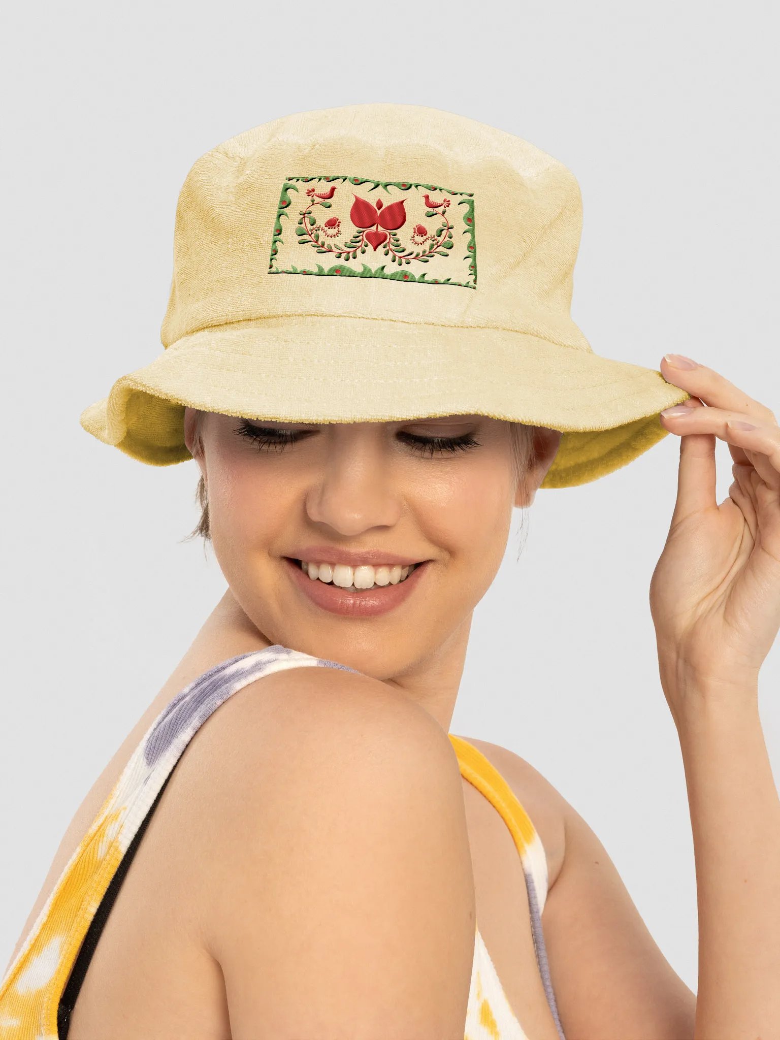 Folk Art Hungarian Floral Bucket Hat product image (4)