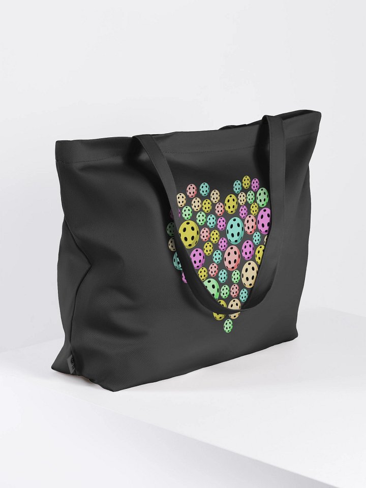 Heart Pickleball Colored Eco-Friendly Tote Bag product image (1)