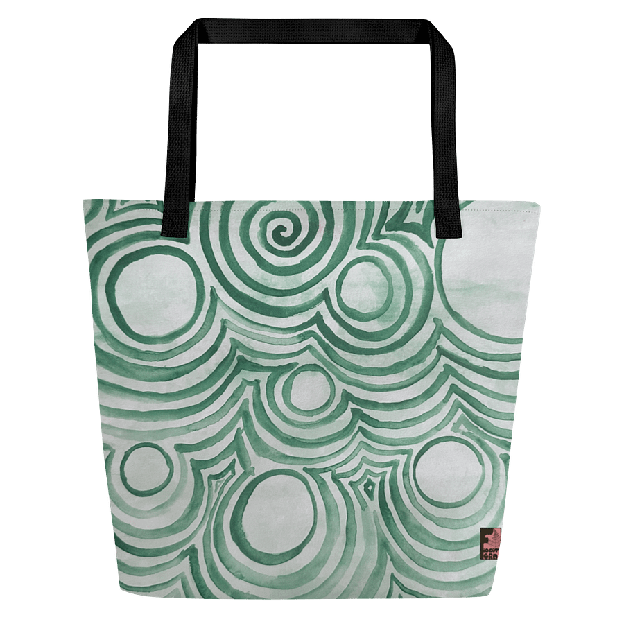 "Green Swirl" Tote product image (3)