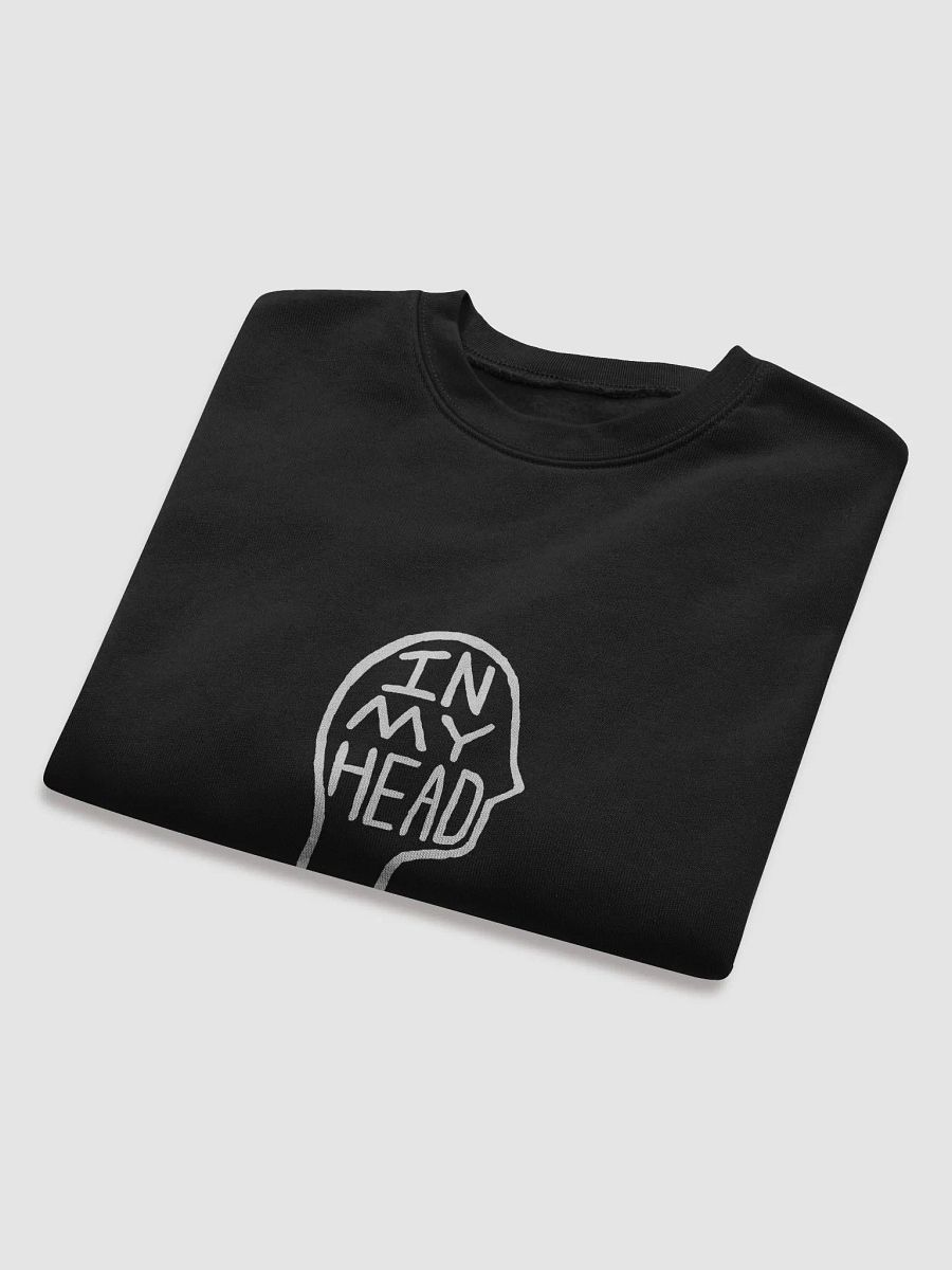In My Head (white design) Women's Fleece Crop Sweatshirt product image (8)