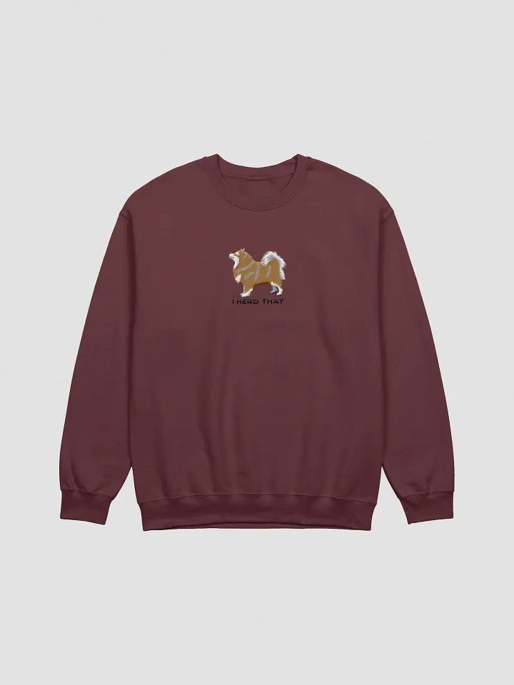 I Herd That Sweatshirt (Embroidered) of a Finnish Lapphund(Brown) product image (5)