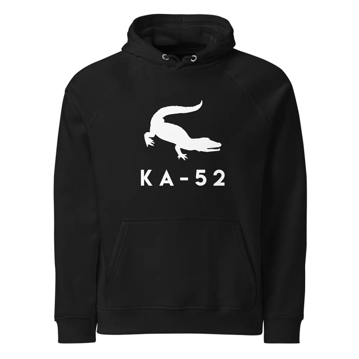 Minimalist Helicopter KA-52 Eco Raglan Hoodie product image (1)