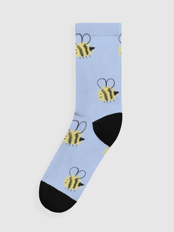 Fluffy Bees Crew Socks product image (1)