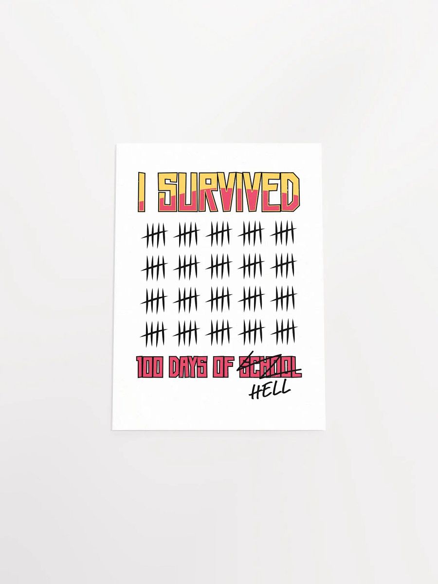 I Survived 100 Days of School Teacher Poster product image (32)
