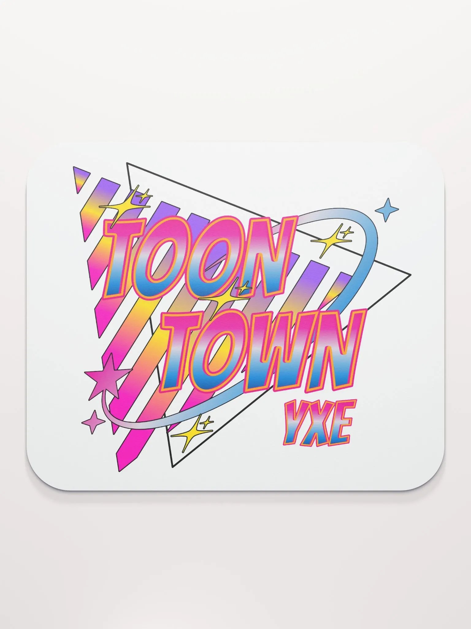 Toon Town Yxe Triangle Mouse Pad product image (1)