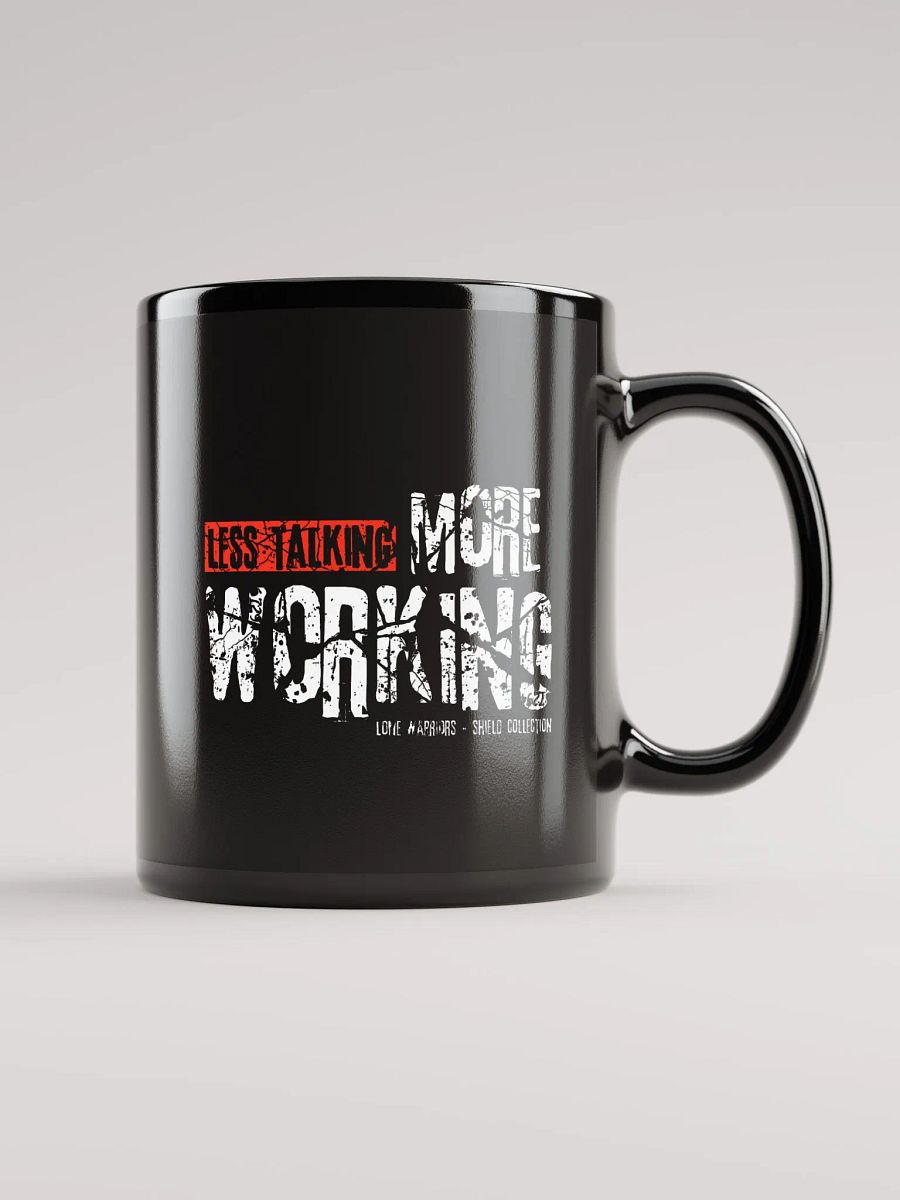 Black Glossy Mug by Mugz | Less talking, More Working product image (2)