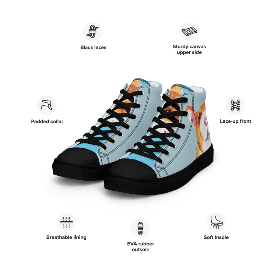 Worried rat High Top Canvas Shoes (womens) product image (4)