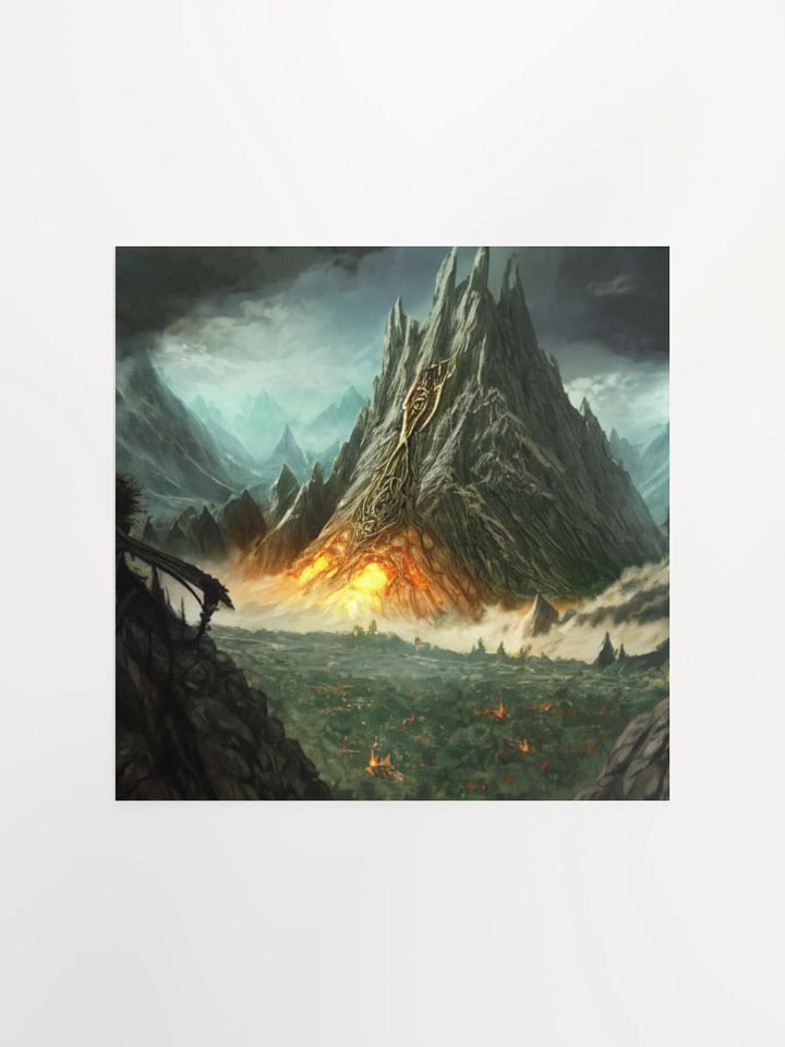 Eye of the Inferno Lord Of The Rings Anime Concept Art Poster product image (3)