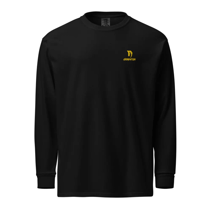 Rough & Distressed Yellow 'ABOMINATION' Long Sleeve Shirt product image (1)