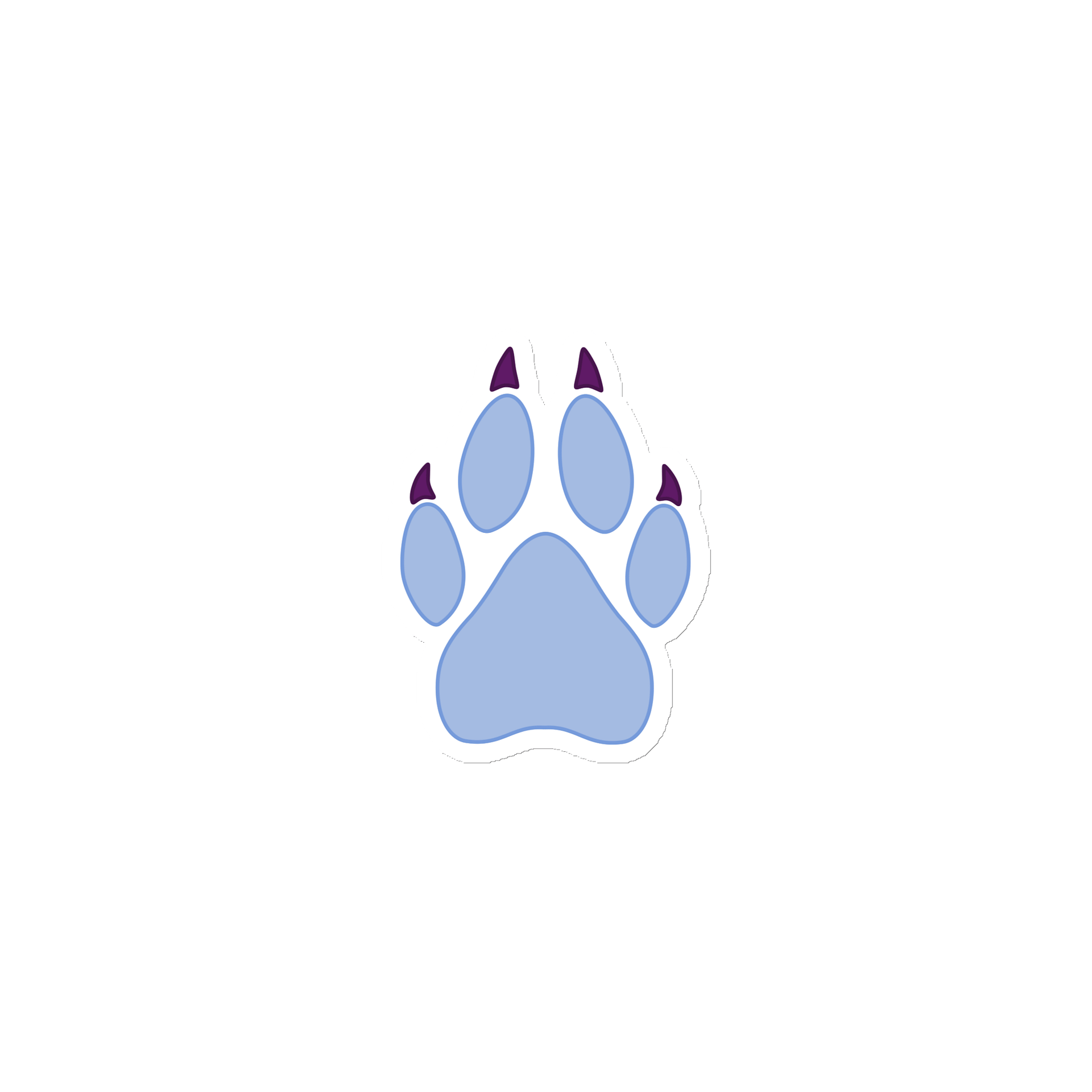 Wolf Paw Magnet product image (1)