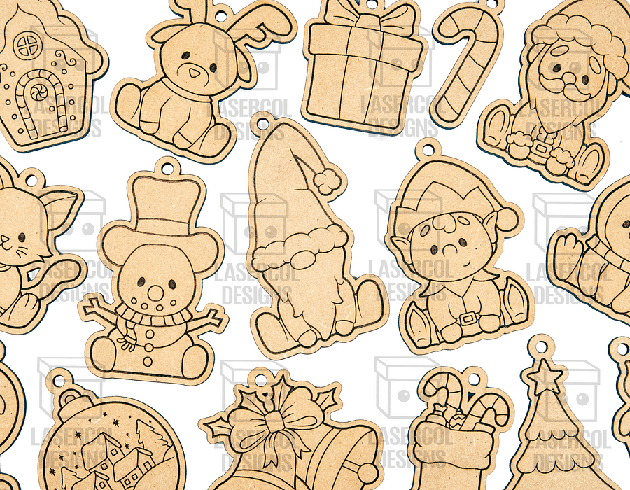 Christmas Ornaments - Laser Cut Files product image (5)