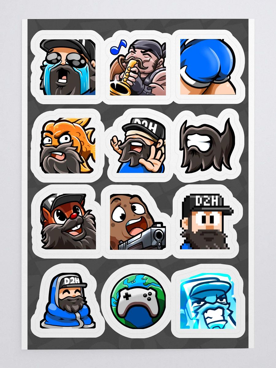 Emote Sticker Sheet. Set 2 product image (4)