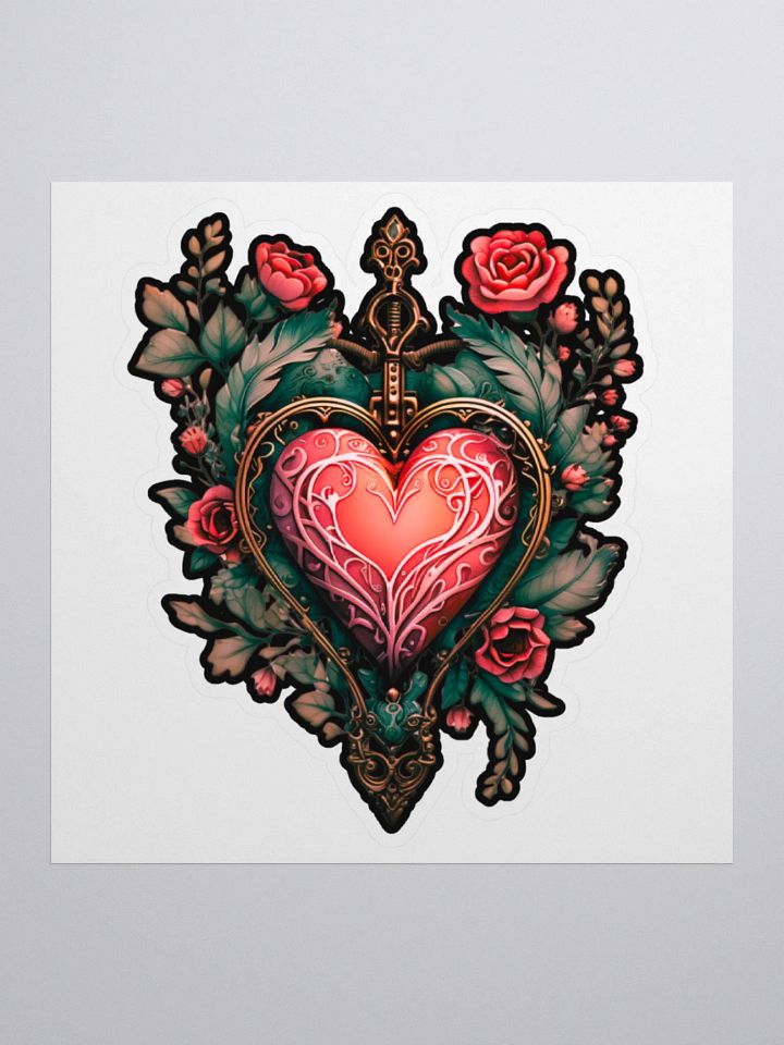 Vintage Heart Sticker product image (1)