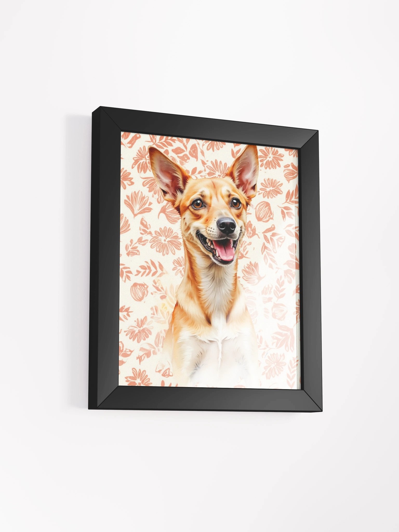 Potcake Floral Framed Art Print product image (10)
