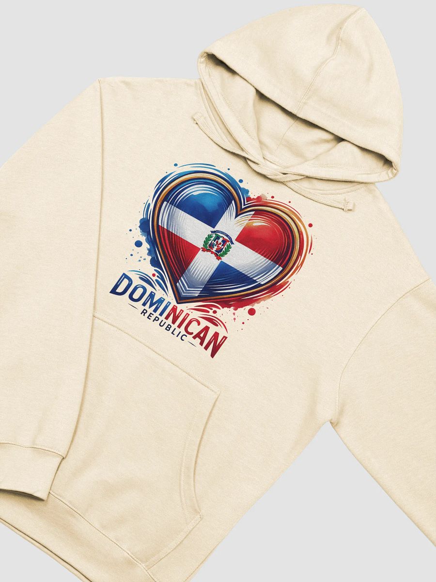 Dominican Republic Heart Flag Midweight Hoodie product image (3)