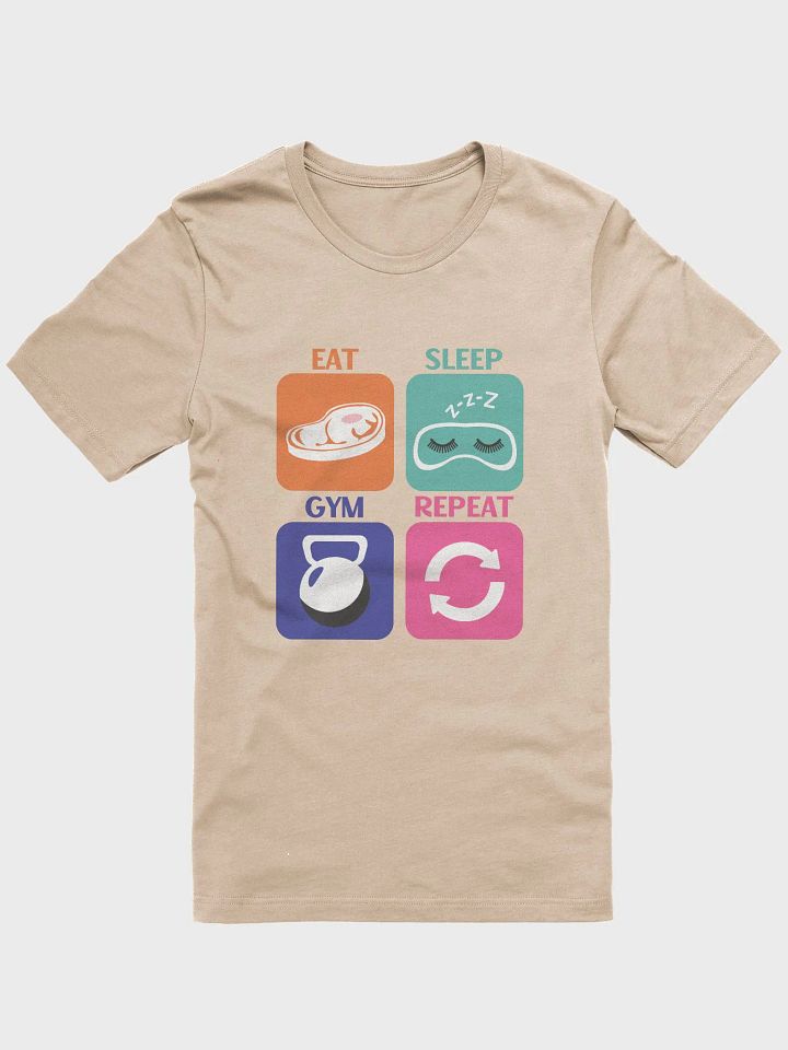 Eat Sleep Gym Repeat T-Shirt product image (41)