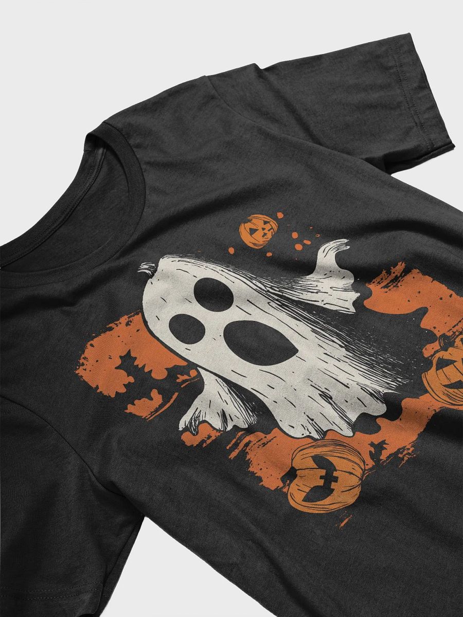 Classic Halloween Ghost and Pumpkins Design (T-shirt)) product image (3)