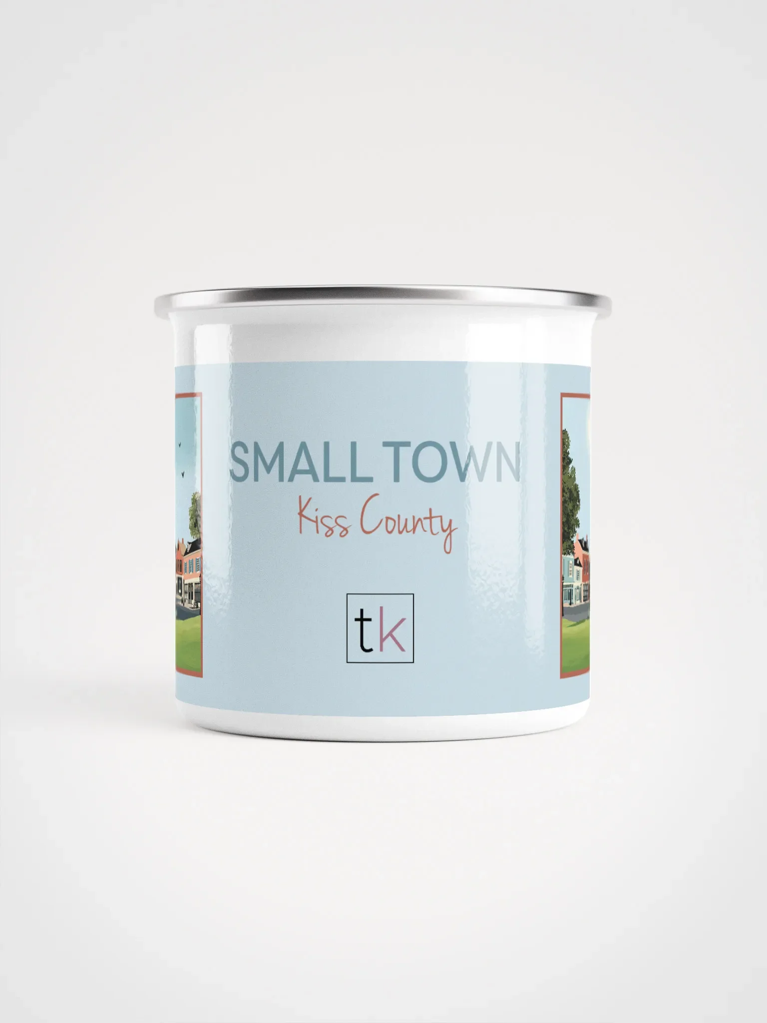 Small Town Kiss County Enamel Mug product image (2)