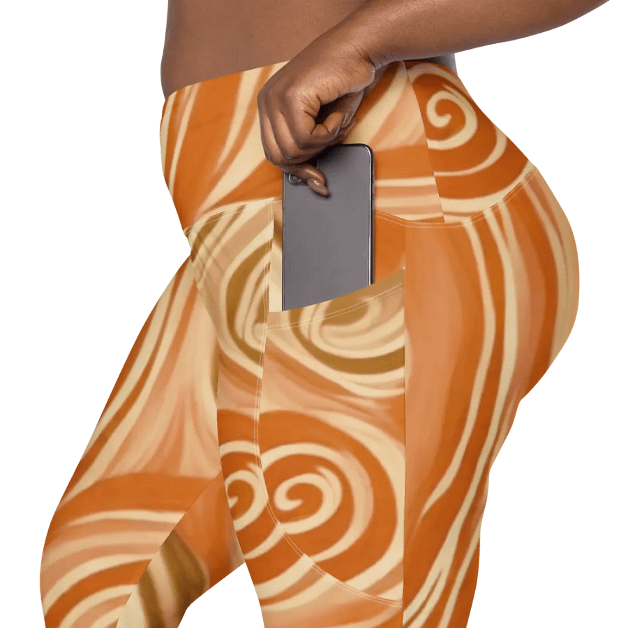 Funky Latte Liquid Tie-Dye Women's Leggings product image (5)