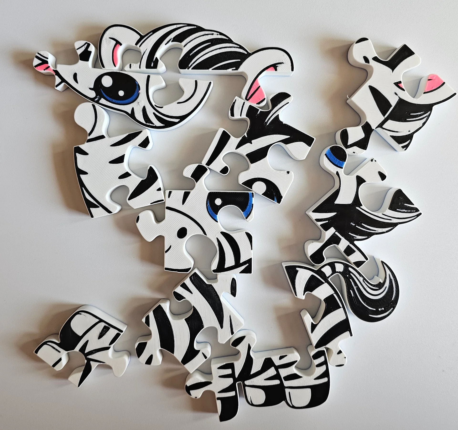 Zebra 3D Printed Jigsaw Puzzle – A Striped Wildlife Challenge! product image (2)
