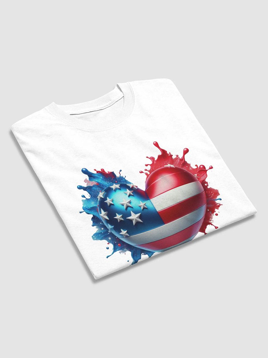 Stars & Stripes Heart Patriotic Tee product image (3)