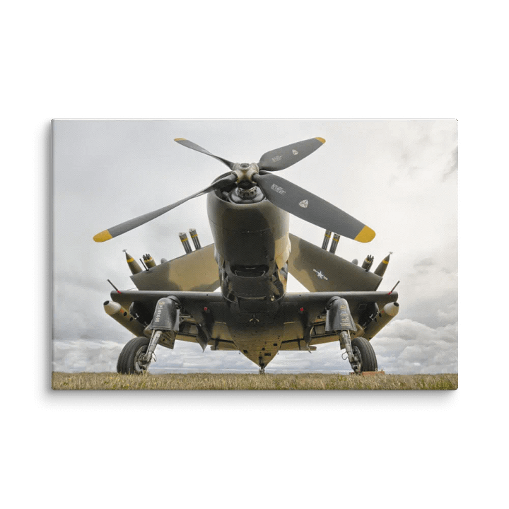 Douglas Skyraider with Folded Wings Canvas Print product image (3)