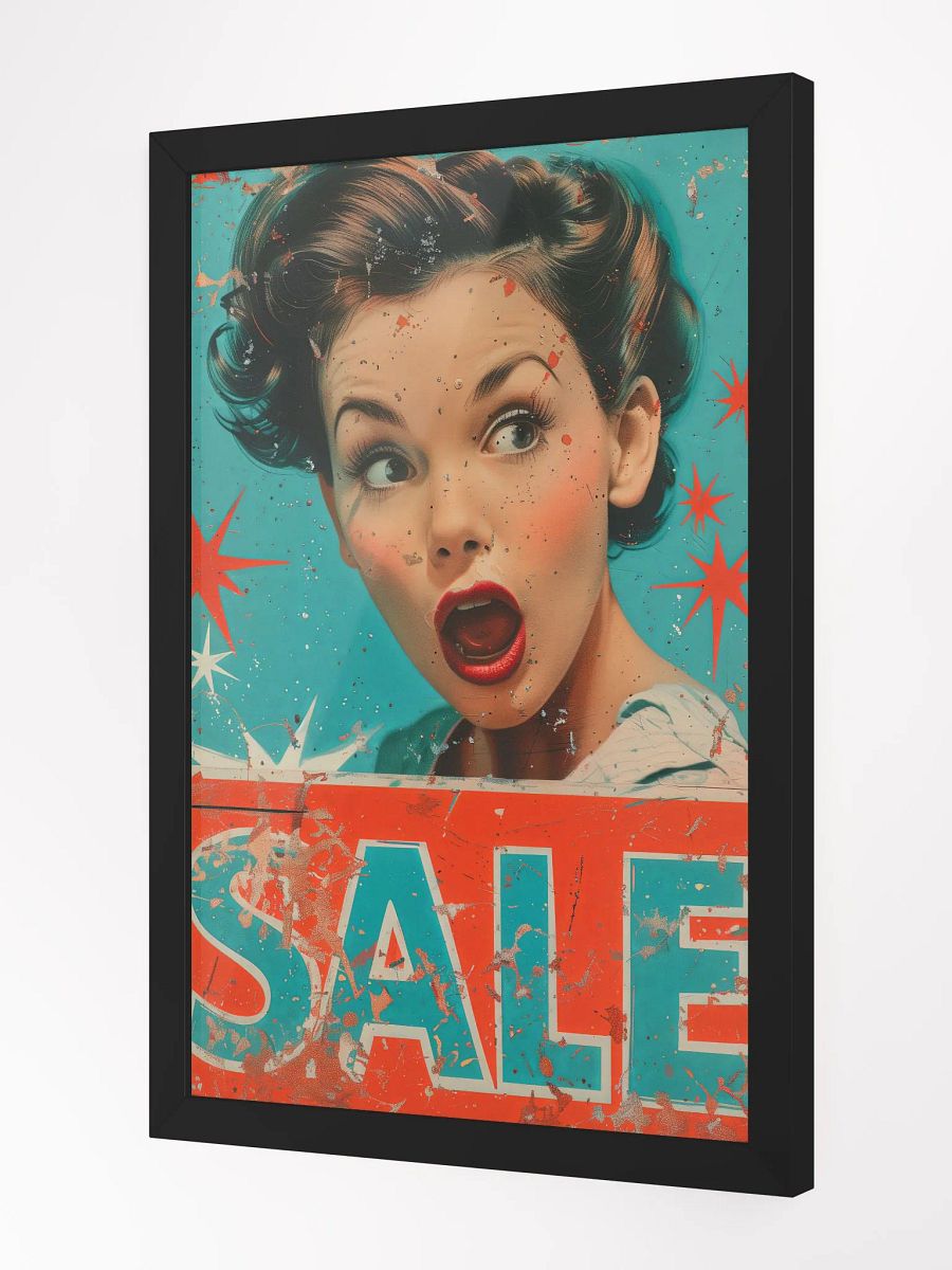 Pin-Up Surprise Sale - Pop Art Poster Framed product image (4)