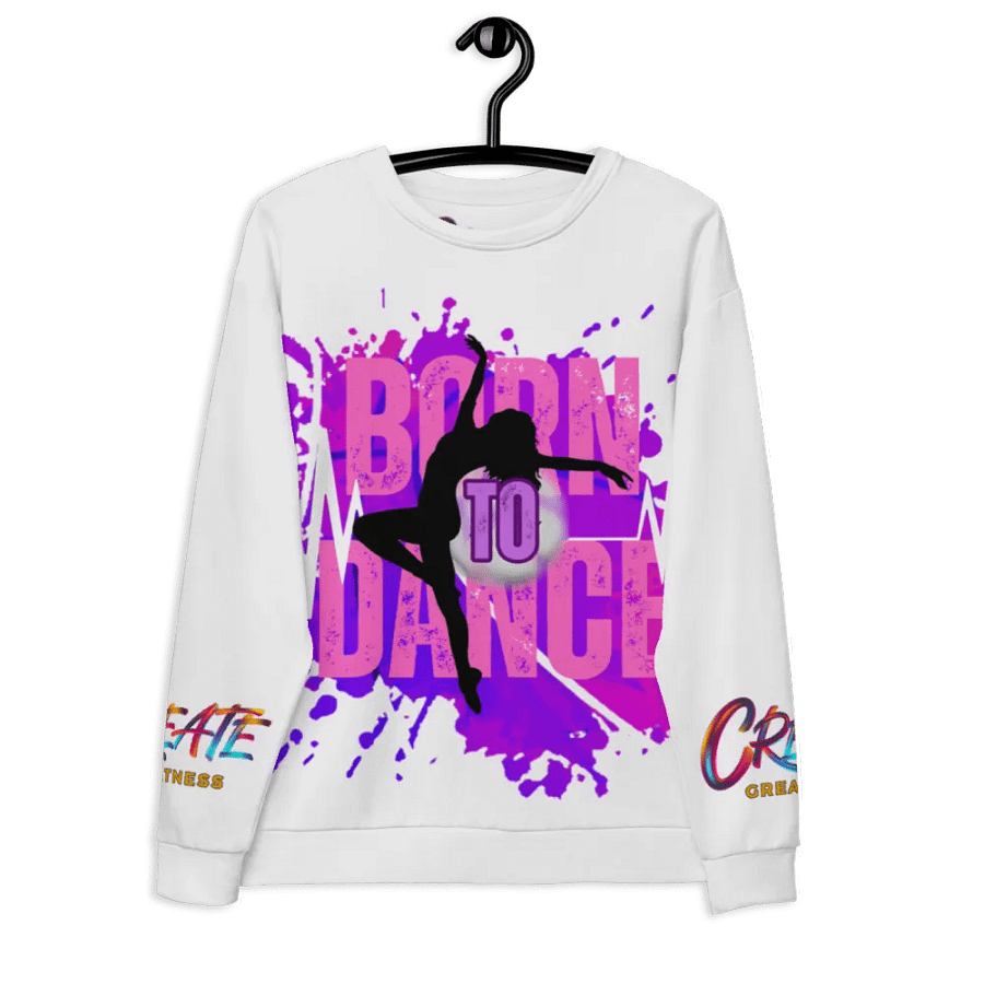 Born to Dance Her Silhouette Vibrant Visionary All-Over Print Sweatshirt product image (12)