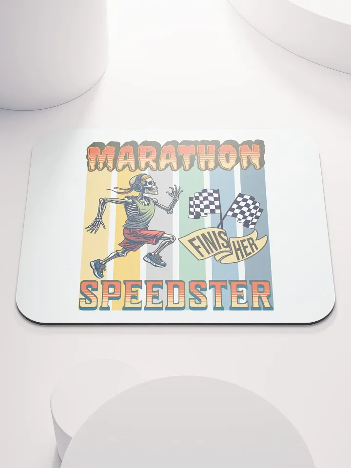Marathon Speedster Skeleton Running Mouse Pad product image (2)
