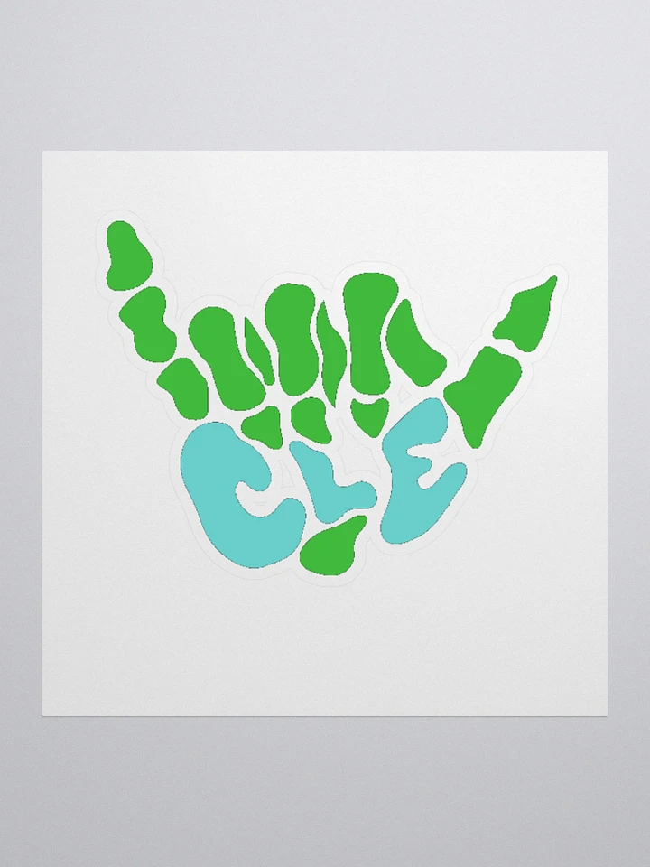 Suns Out, Bones Out Sticker (Green/Blue) product image (1)