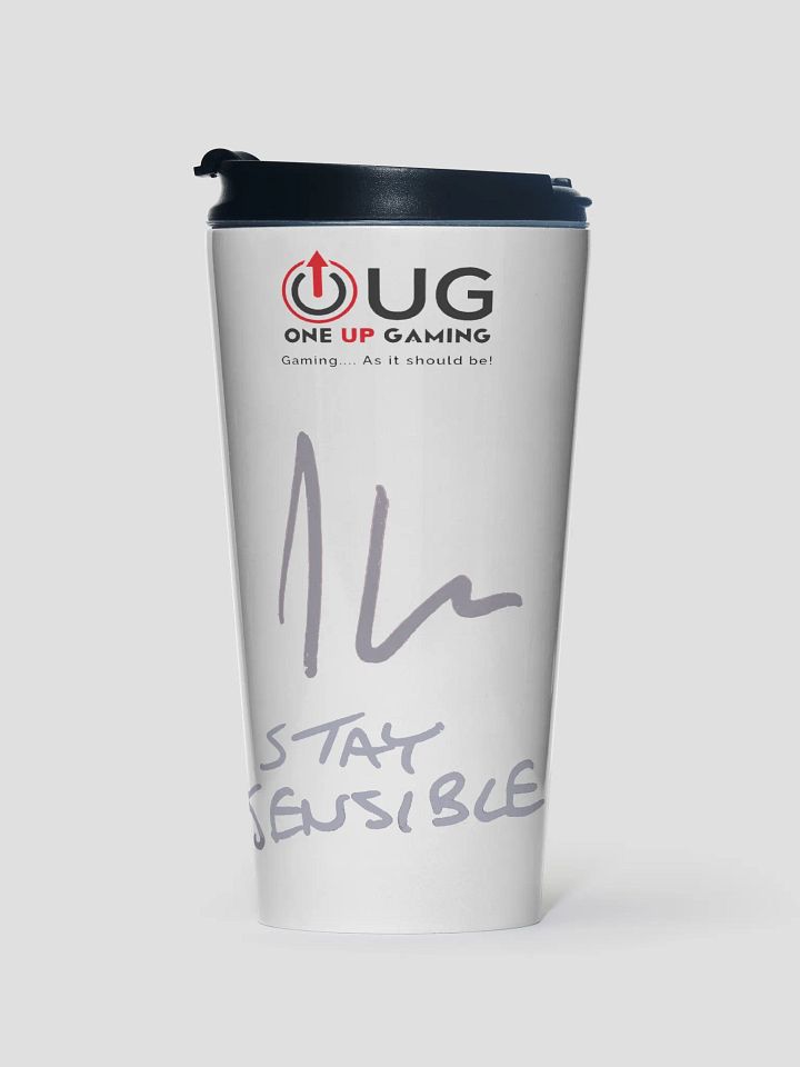 Jon Hare Signed Stainless Steel Travel Mug product image (1)