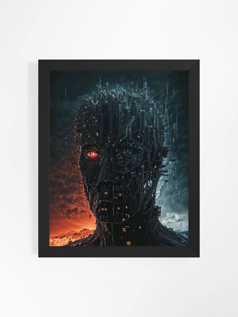 The City Wears a Face Framed Print product image (1)