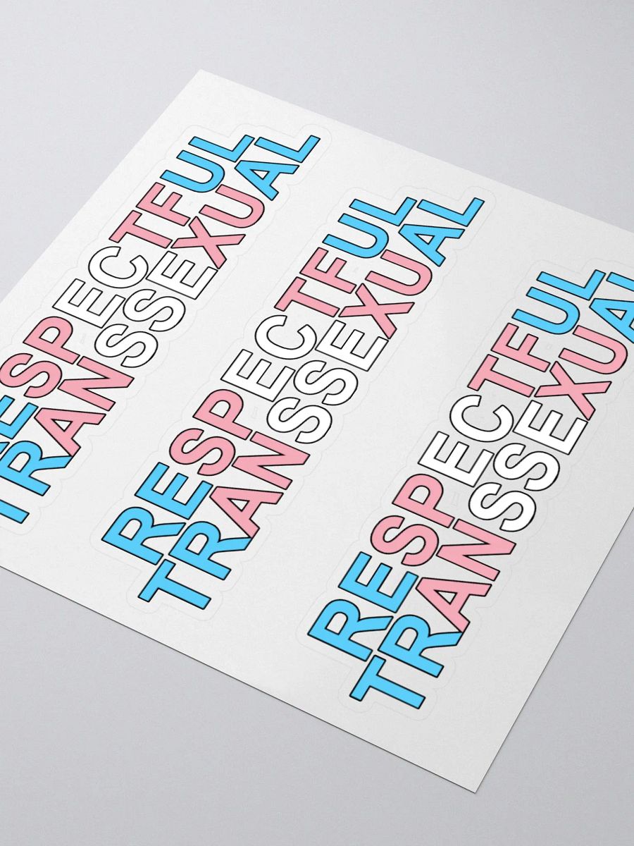 Respectful Transsexual Stickers product image (7)