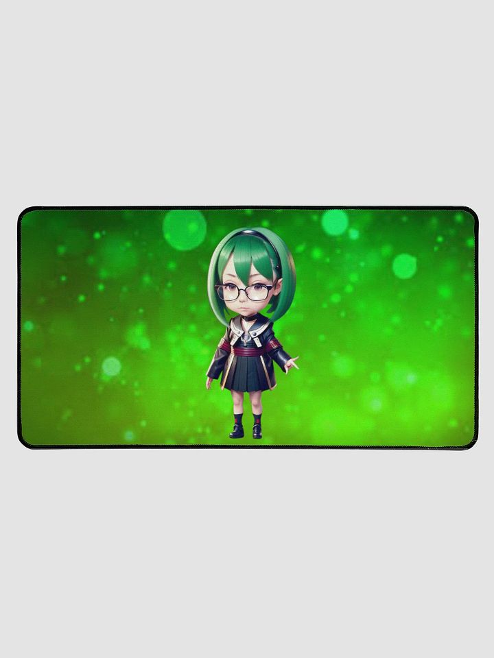 (Green CHIBI) K Desk Mat 15.5" x 31.5" product image (1)