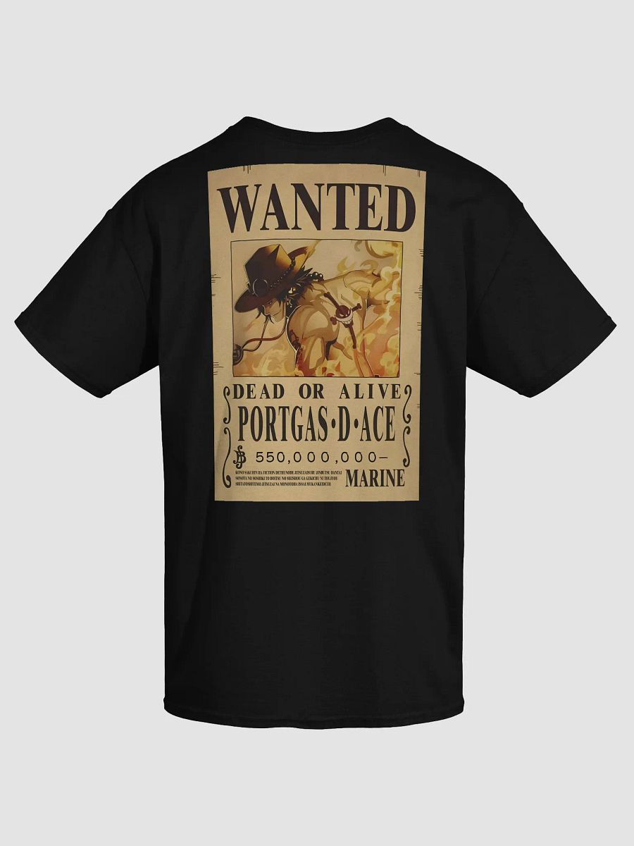 One Piece - Portgas D. Ace Wanted/Fire Fist Front & Back T-Shirt product image (4)