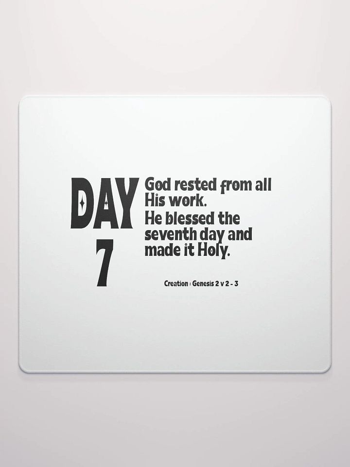 CREATION: DAY 7 Christian, Jesus, faith, God, Bible, Christianity, Jesus Christ, religion, Bible Verse, Love product image (3)